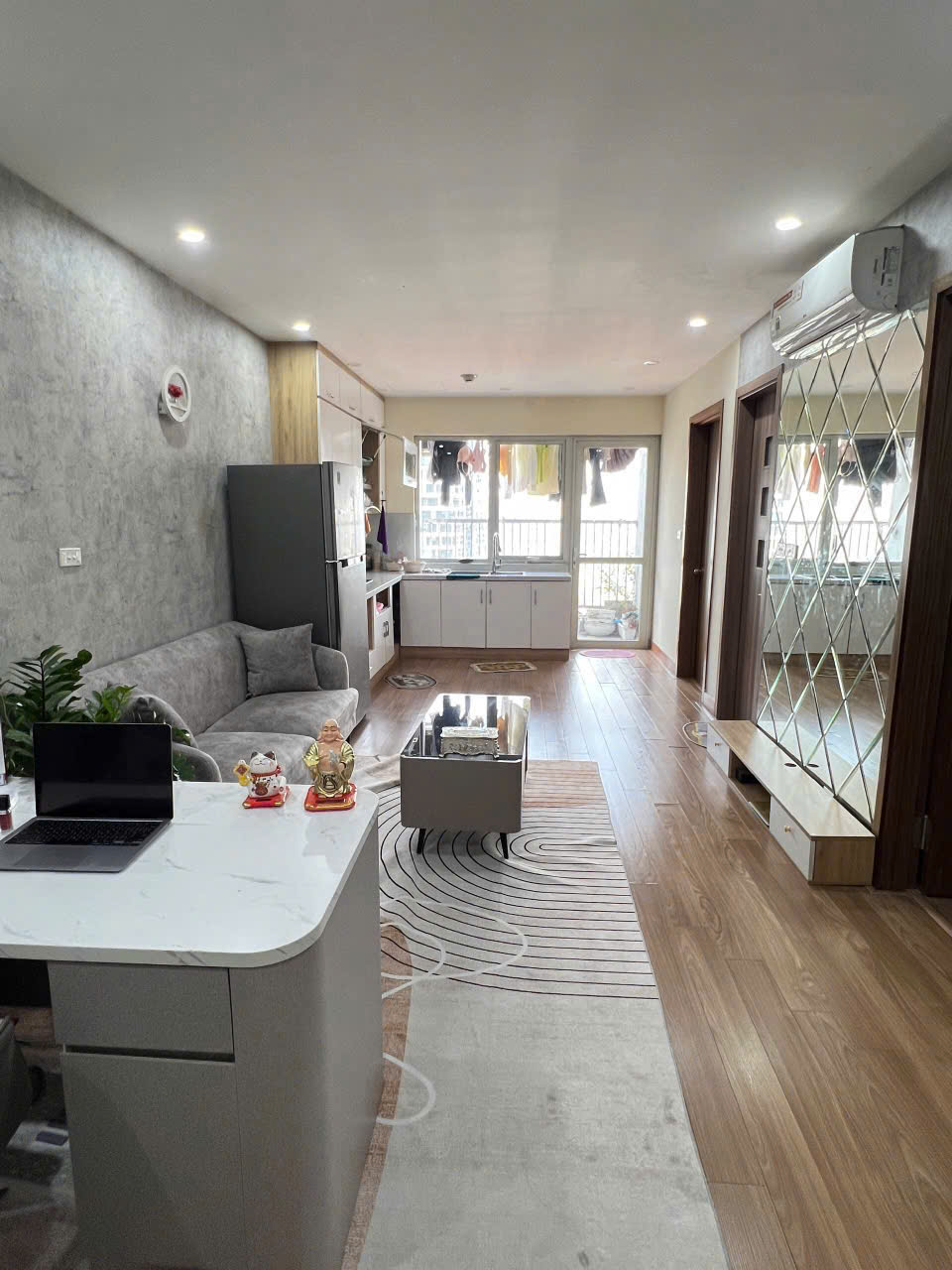 Cho thuê căn hộ 536 Minh Khai 60m2, 2 ngủ, 2 WC, Full đồ, 11 triệu Full đồ - Ảnh chính